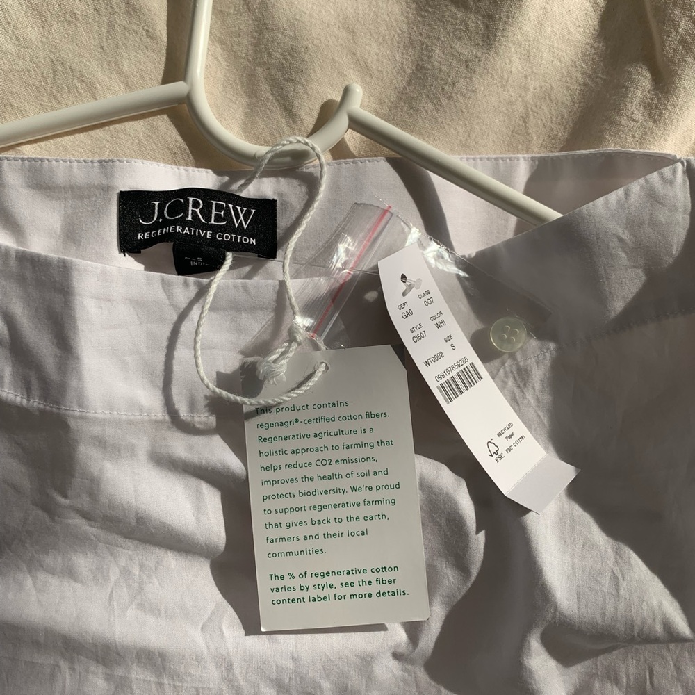 NWT J. crew Ciel Top in Cotton Poplin - Size S - Picture 2 of 6